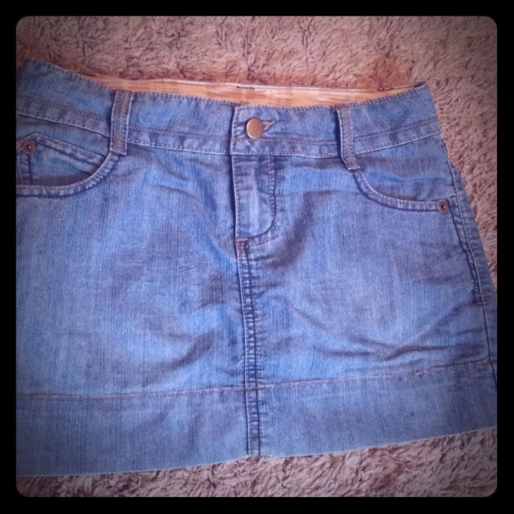 SO Brand Denim Mini Skirt, Sz 0 - Picture 1 of 1